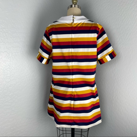 Vintage 60’s/70’s Mod Striped Tunic Top Mini Dress - Picture 5 of 6